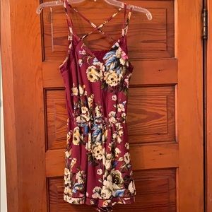 Floral Romper with Pockets